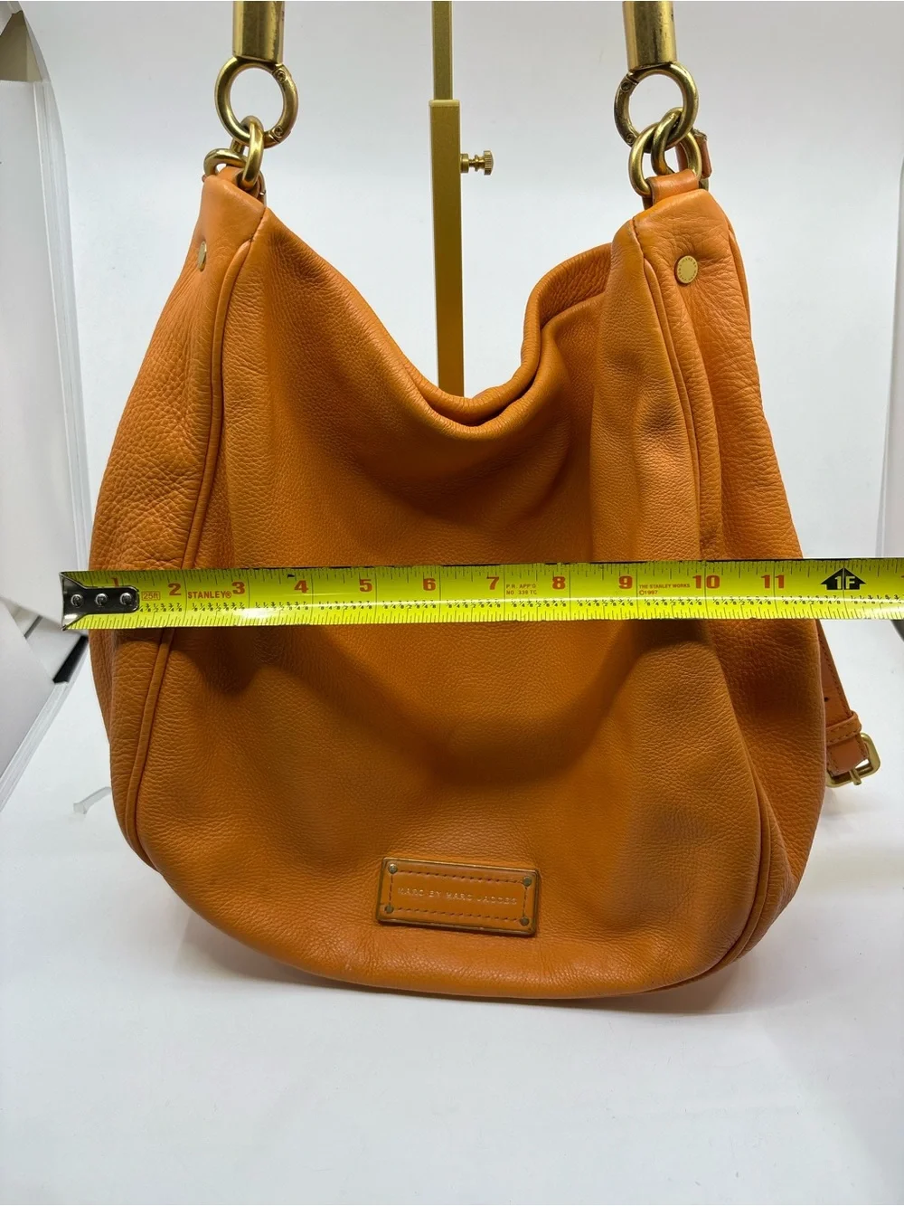 Vintage Marc By Marc Jacobs orange leather hobo bag with crossbody strap